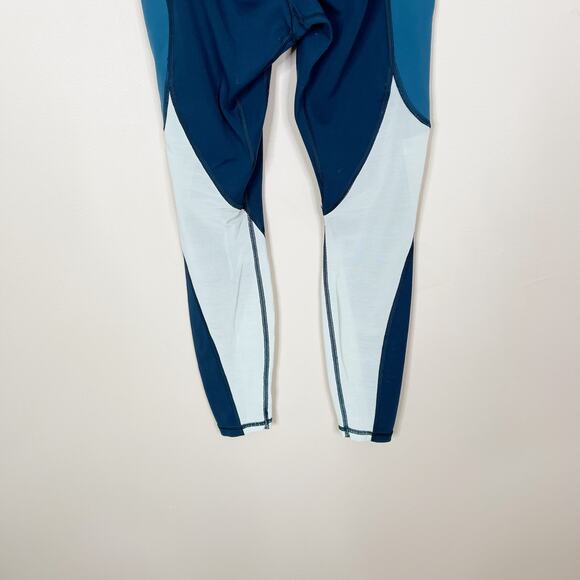 Athleta Up For Anything 7/8 Colorblock Leggings Blue Teal Mint XSmall XS Active - Picture 7 of 11